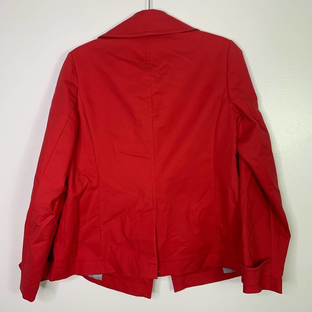 Talbots Red Lightweight Double Breasted Peacoat - image 8